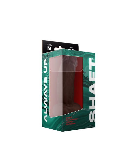 Shaft МОДЕЛЬ N 7.5 ДОНГ ЖИДКОГО СИЛИКОНА С ШАРИКАМИ - КРАСНОЕ ГОЛОВО