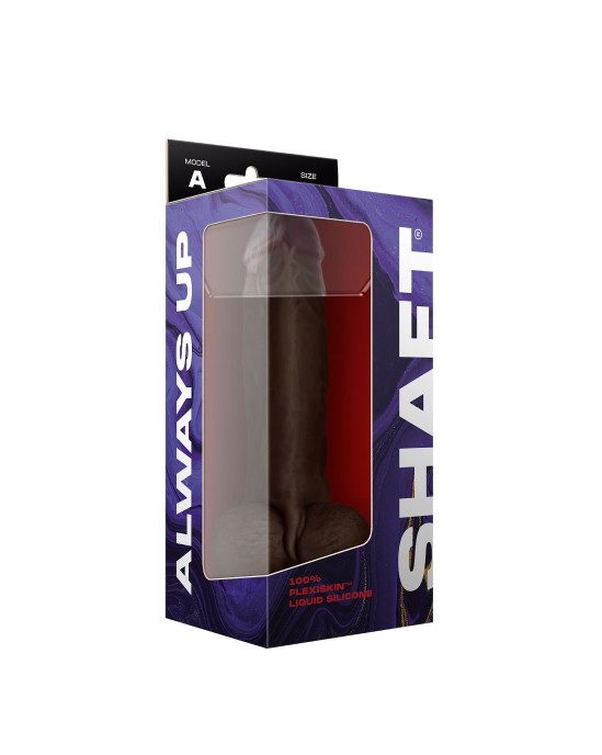 Shaft МОДЕЛЬ A 9,5 ДОнг ЖИДКОГО СИЛИКОНА С ШАРИКАМИ - КРАСНОЕ ГОЛОВО