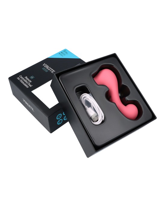 Virgite - App Toys A1 ДВОЙНОЙ ВОЗДУШНЫЙ СТИМУЛЯТОР С ДИСТАНЦИОННЫМ УПРАВЛЕНИЕМ