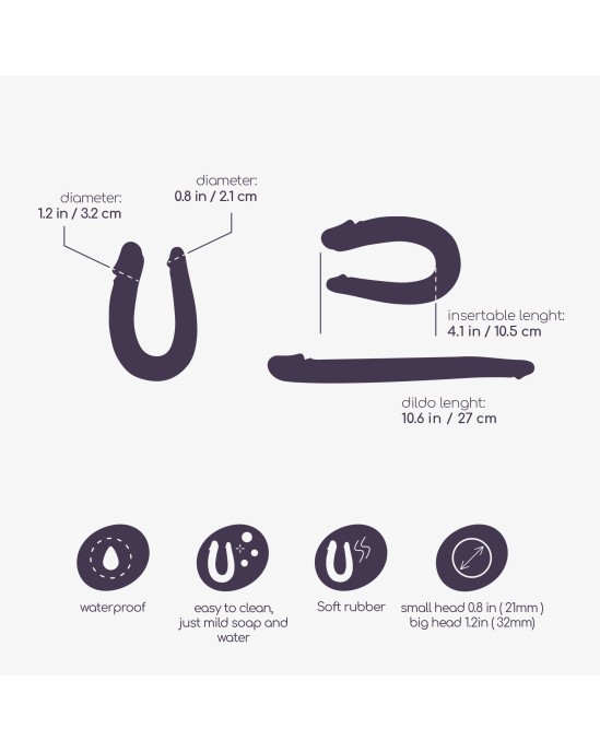 Crushious DEEP DIVER DUBULTAIS DILDO AR ANĀLO LUBRIKANTU 50 ml ROZĀ