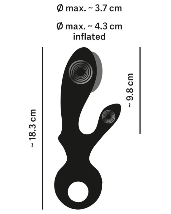 Eternal  Zaķu vibrators G-punktam un klitoram