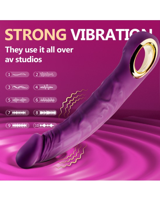 Kinny Jump-O vibrators dildo 22.1 cm Melns