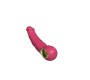 Kinny Jump-O vibrator dildo 22.1 cm Rose Red