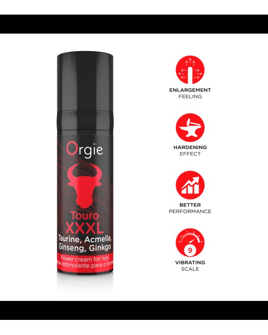 Orgie TOURO XXXL erekcijas uzlabošanas krēms 15 ML