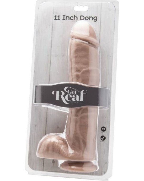 Get Real DILDO 28 CM WITH BALLS SKIN