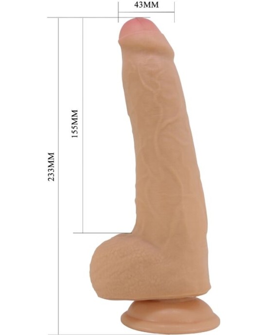 Pretty Love DRACO REALISTIC DILDO 23 CM FLESH