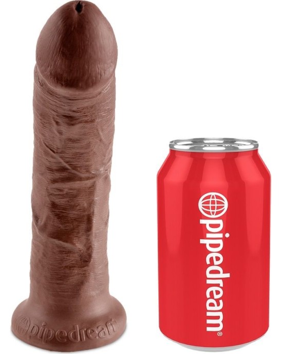 King Cock HARNESS WITH REALISTIC PENIS BROWN 20.3 CM