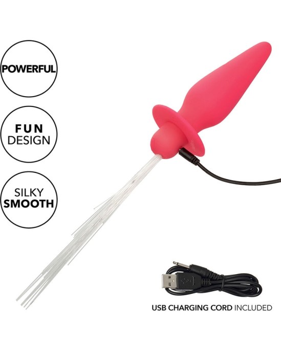 Calexotics SOUTHERN LIGHTS LIGHT UP ANAL PLUG 10 VIBRATIONS SILICONE PINK