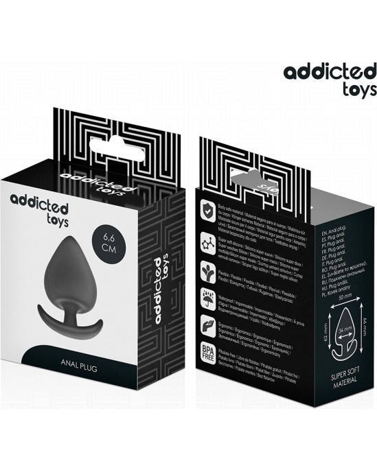 Addicted Toys ANAL PLUG SILICONE SIZE M 6.6 CM