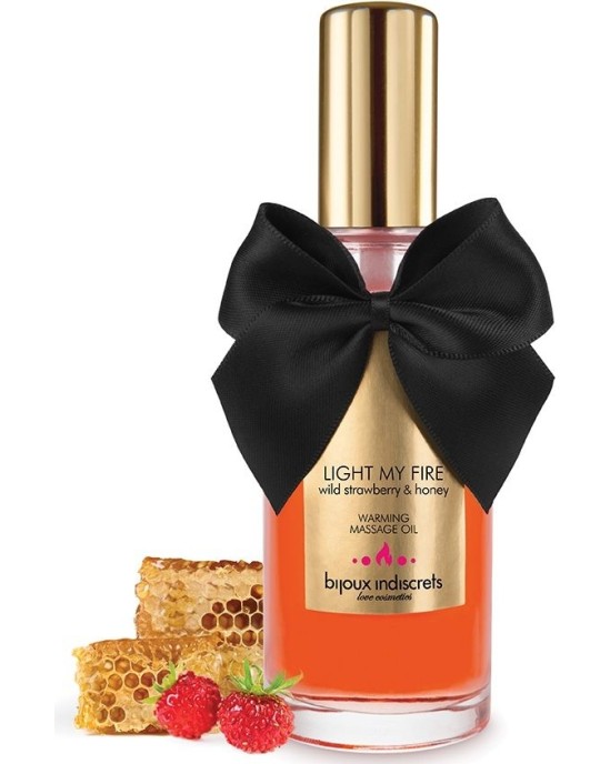 Bijoux Love Cosmetiques BIJOUX - MASSAGE OIL HEAT EFFECT STRAWBERRY AROMA