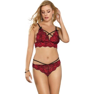 Subblime Sets SUBBLIME - SET TWO PIECES SET LACE TOP AND PANTIES S/M
