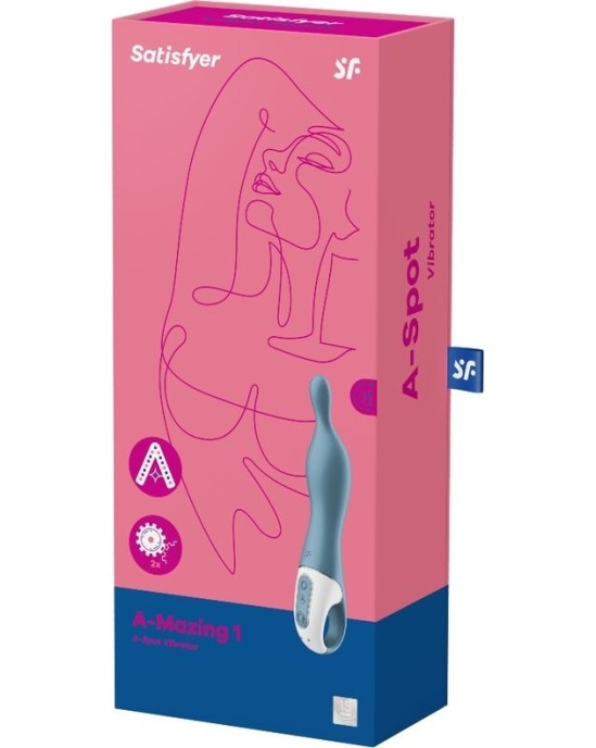 Satisfyer Vibrator SATISFYER - AMAZING 1 ASPOT VIBRATOR BLUE