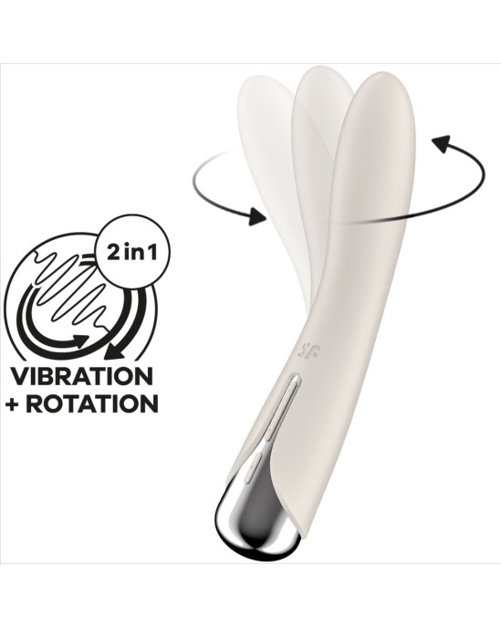 Satisfyer Vibrator SATISFYER - SPINNING VIBE 1 G-SPOT BEIGE ROTATOR VIBRATOR