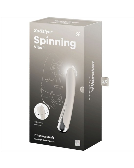 Satisfyer Vibrator SATISFYER - SPINNING VIBE 1 G-SPOT BEIGE ROTATOR VIBRATOR