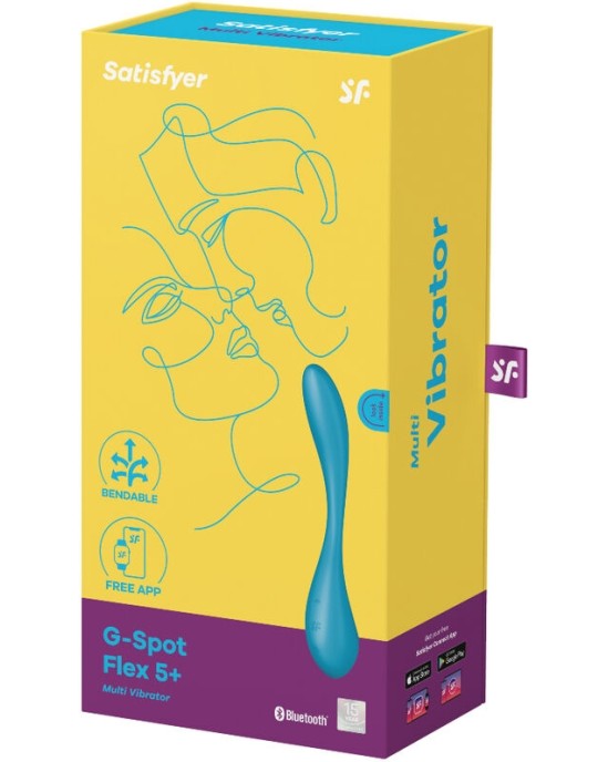 Satisfyer Vibrator SATISFYER - G-SPOT FLEX 5 MULTI VIBRATOR BLUE