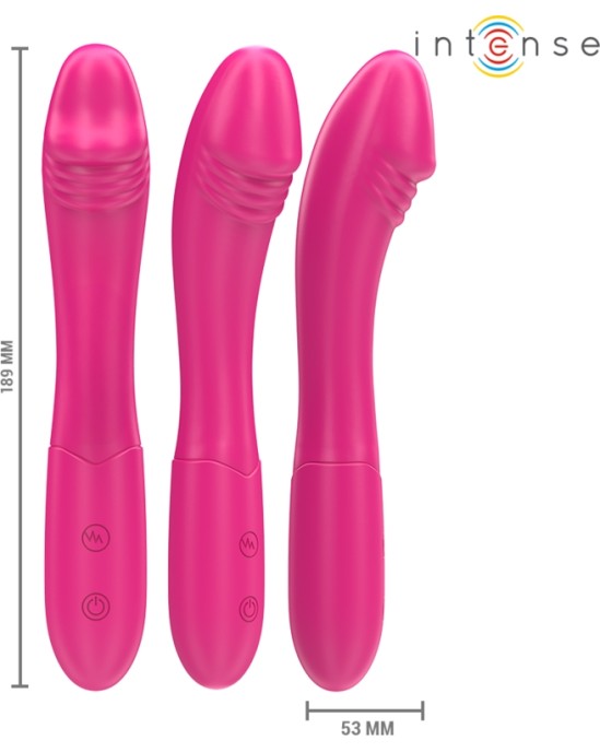 Intense Fun INTENSE - BELINDA VIBRATOR 19 CM FLEXIBLE 10 VIBRATIONS PINK