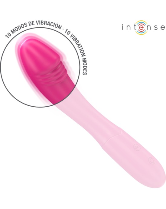 Intense Fun INTENSE - BELINDA VIBRATOR 19 CM FLEXIBLE 10 VIBRATIONS PINK