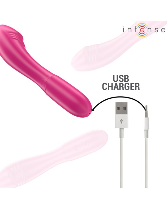 Intense Fun INTENSE - BELINDA VIBRATOR 19 CM FLEXIBLE 10 VIBRATIONS PINK