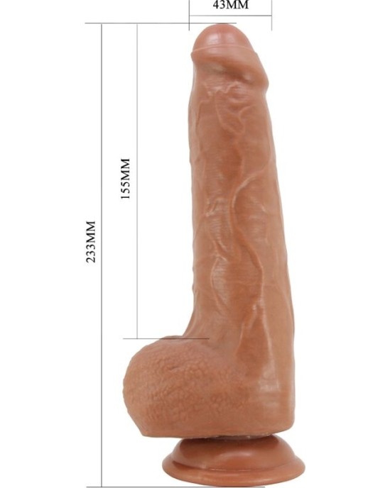 Pretty Love DRACO REALISTIC DILDO 23 CM MODEL 2 FLESH