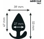 Addicted Toys ANAL PLUG SILICONE SIZE S 5.3 CM