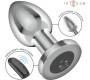 Intense Anal Toys INTENSE - ANAL PLUG 10 VIBRATIONS METAL WITH REMOTE CONTROL L
