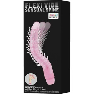 Baile FLEXI VIBE SENSUAL SPINE BENDABLE VIBRATING DILDO LILAC 23.5 CM