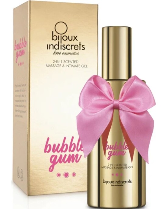 Bijoux Love Cosmetiques BIJOUX - BUBBLE GUM 2&middot;IN&middot;1 SCENTED MASSAGE & INTIMATE GEL 100 ML