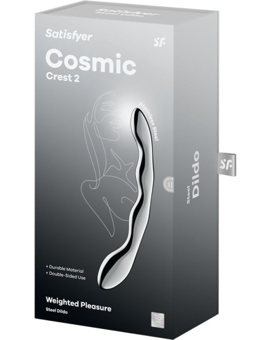 Satisfyer Dildo SATISFYER - COSMIC CREST 2 STAINLESS STEEL DOUBLE-ENDED DILDO
