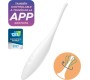 Satisfyer Connect SATISFYER - TWIRLING JOY CLIT TIP VIBRATOR WHITE