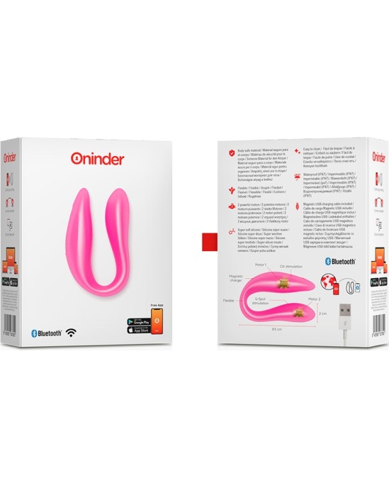Oninder LISBOA PINK G-POINT & CLITORIS STIMULATOR - FREE PINK APP