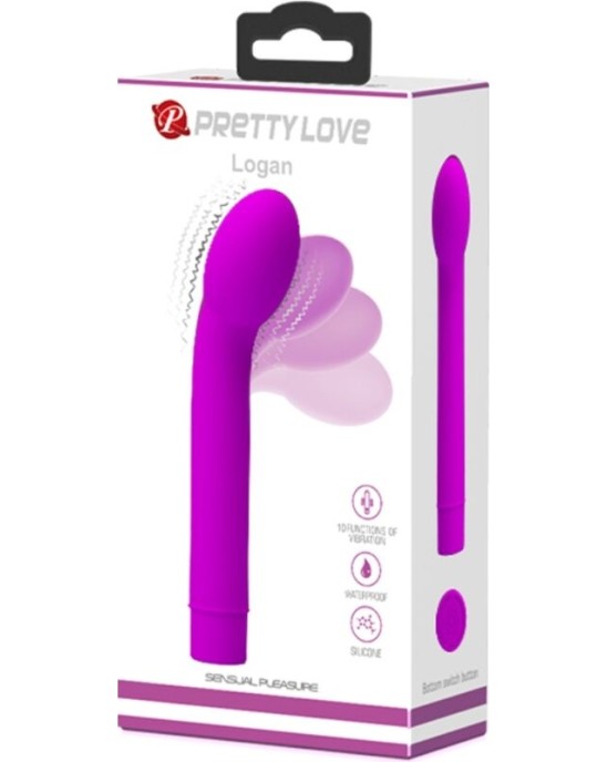 Pretty Love LOGAN G-SPOT VIBRATOR 10 VIBRATIONS PURPLE