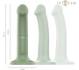 Intense Fun INTENSE - BECCA VIBRATOR WITH SUCTION CUP 10 VIBRATIONS GREEN REMOTE CONTROL