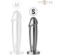 Intense Anal Toys INTENSE - ANAL PLUG 10 VIBRATIONS METAL DILDO WITH REMOTE CONTROL S