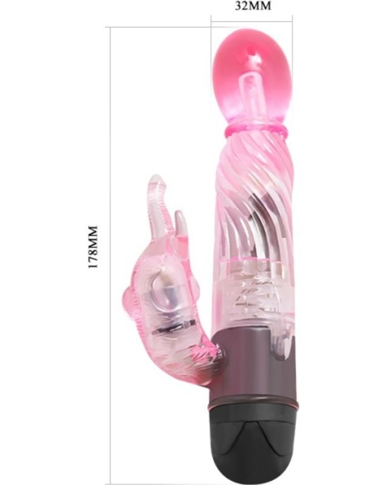 Baile Vibrators BAILE - GIVE YOU A KIND OF LOVER VIBRATOR WITH PINK RABBIT 10 MODES