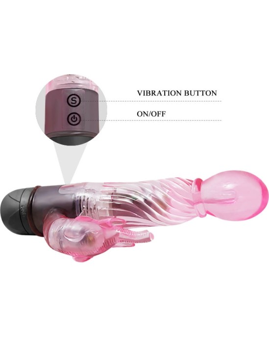 Baile Vibrators BAILE - GIVE YOU A KIND OF LOVER VIBRATOR WITH PINK RABBIT 10 MODES
