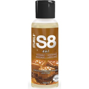 Stimul8 S8 4 IN 1 CHOCOLATE AND SALTED CARAMEL DESSERT LUBRICANT 125 ML