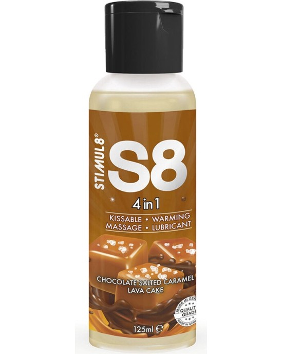 Stimul8 S8 4 IN 1 CHOCOLATE AND SALTED CARAMEL DESSERT LUBRICANT 125 ML