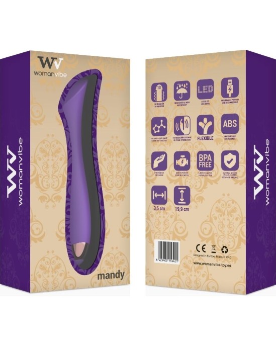 Womanvibe MANDY "K" POINT SILICONE RECHARGEABLE VIBRATOR