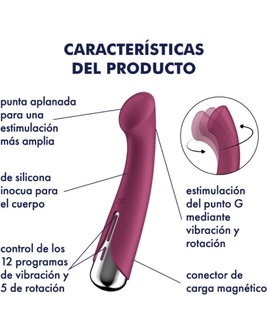 Satisfyer Vibrator SATISFYER - SPINNING G-SPORT 1 ROTATOR VIBRATOR RED