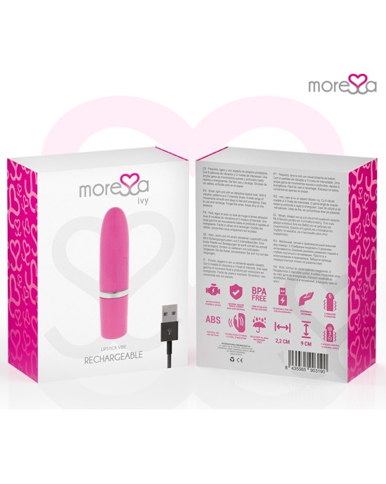 Moressa IVY VIBRATOR STIMULATOR TRAVEL PINK