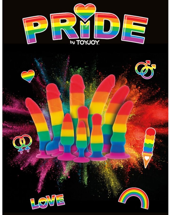 Pride LGBT FLAG DILDO WAVE 17 CM