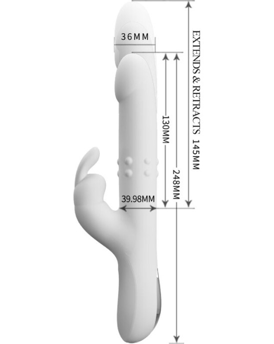 Pretty Love REESE VIBRATOR WITH SILVER ROTATION