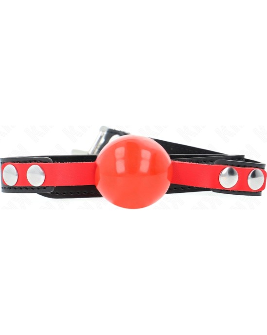 Kink Collar & Gag KINK - SOFT TPE BALL 4 CM GAG MODEL 4 60 x 2 CM ADJUSTABLE 37-52 CM