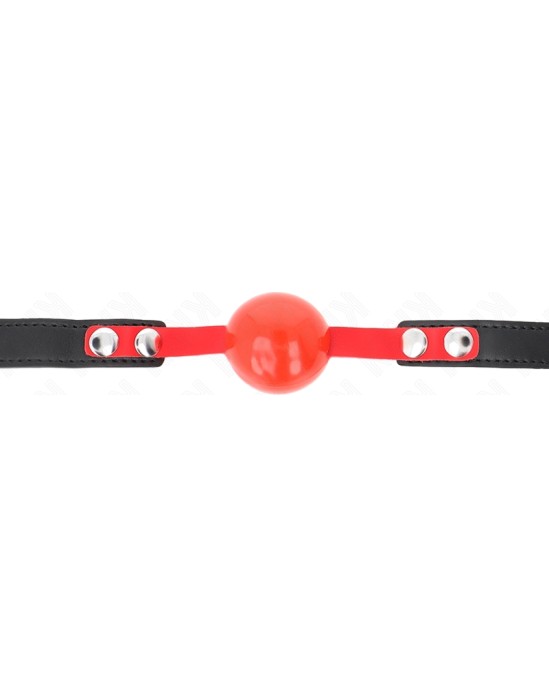 Kink Collar & Gag KINK - SOFT TPE BALL 4 CM GAG MODEL 4 60 x 2 CM ADJUSTABLE 37-52 CM