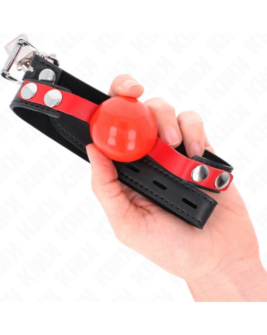 Kink Collar & Gag KINK - SOFT TPE BALL 4 CM GAG MODEL 4 60 x 2 CM ADJUSTABLE 37-52 CM