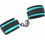 Kink Wrist Restraint KINK - HOOK AND LOOP NYLON BIND WRIST RESTRAINTS BLACK-BLUE ADJUSTABLE 18-32 CM X 5 CM