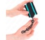 Kink Wrist Restraint KINK - HOOK AND LOOP NYLON BIND WRIST RESTRAINTS BLACK-BLUE ADJUSTABLE 18-32 CM X 5 CM