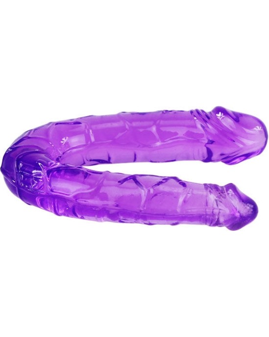 Baile Anal BAILE - DOUBLE DILDO IN LILAC FLEXIBLE JELLY