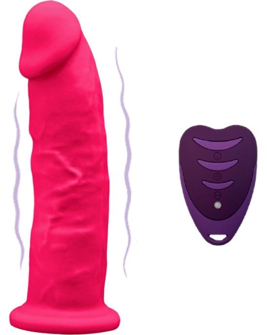 Silexd REALISTIC PENIS MODEL 2 PINK + REMOTE CONTROL LRS 17 CM