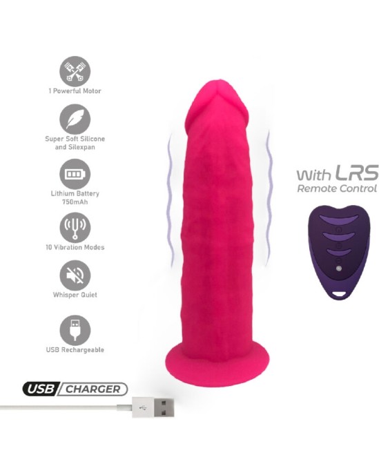 Silexd REALISTIC PENIS MODEL 2 PINK + REMOTE CONTROL LRS 17 CM